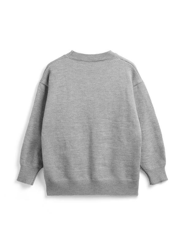 Vintage Star Jacquard Crew Neck Sweater Product Image