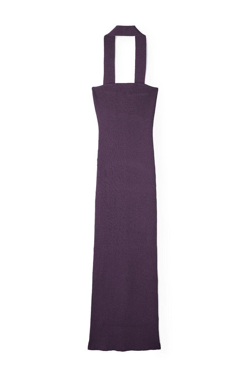 Choker Knitted Bandeau Midi Dress Product Image