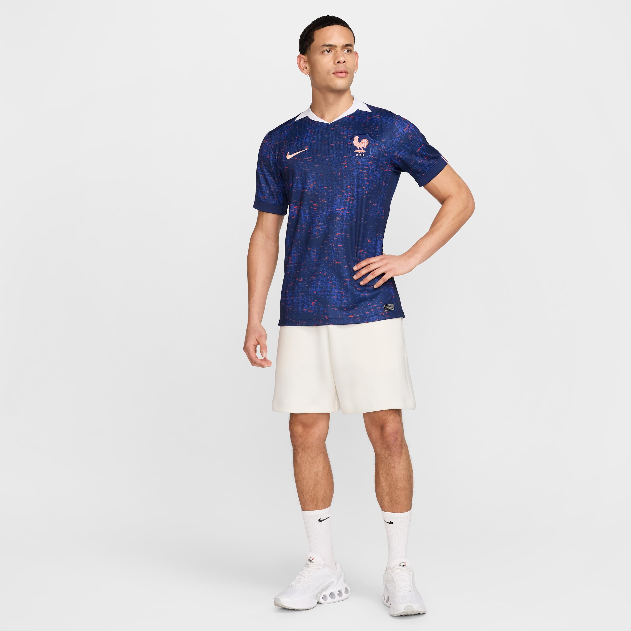 FFF 2025 Stadium Home (Team) Nike Men's Dri-FIT Soccer Replica Jersey Product Image