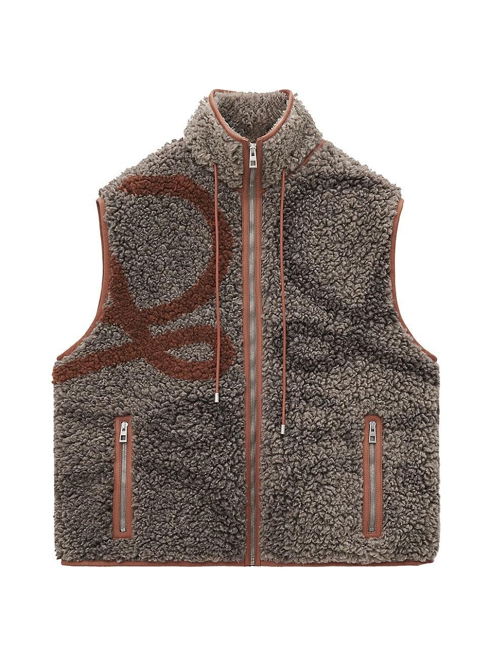 Mens Large Anagram Fleece Vest Product Image