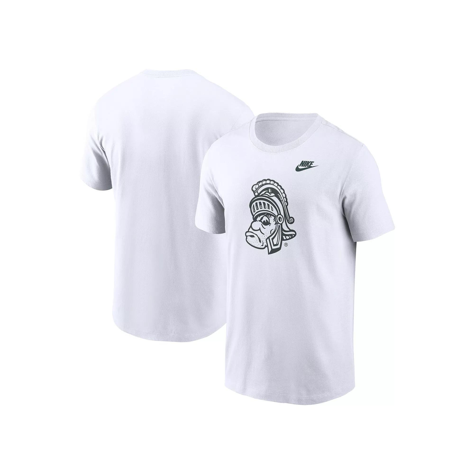 Men's Nike White Michigan State Spartans Legacy Alternate Logo T-Shirt, Size: Large Product Image