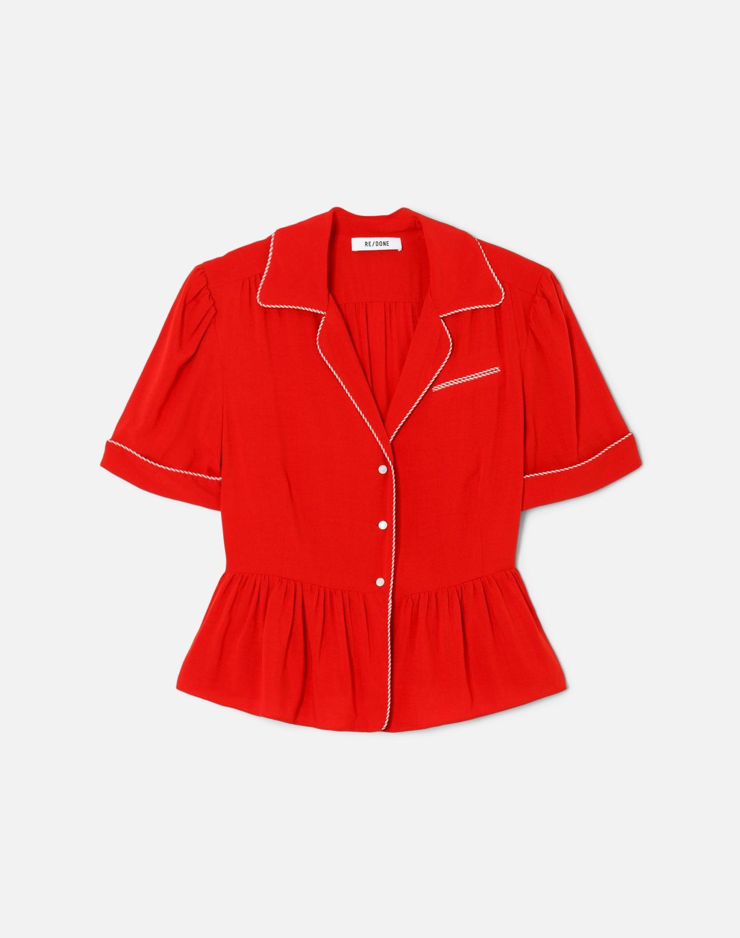 Micro Bowling Shirt - Fire Female Product Image