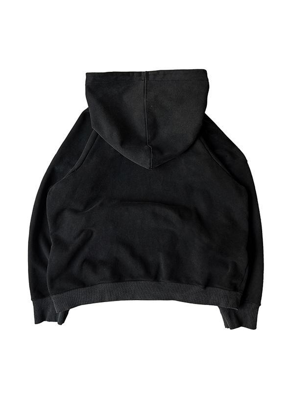 Men's Gothic Letter Print Oversized Hoodie Product Image