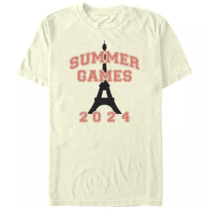 Men's Summer Games 2024 Graphic Tee, Size: Small, Natural Product Image