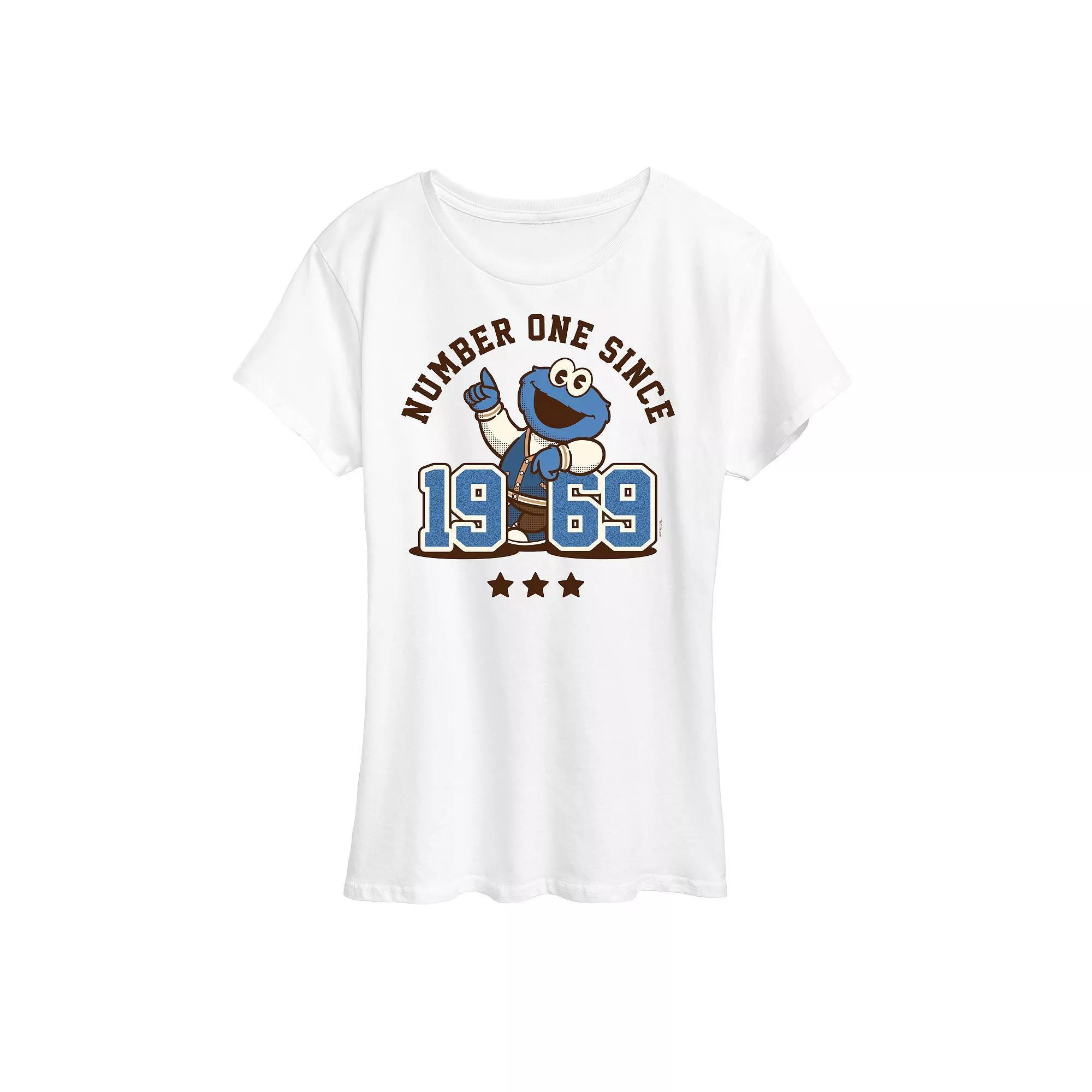 Womens Sesame Street Cookie Monster Graphic Tee, Girls Product Image
