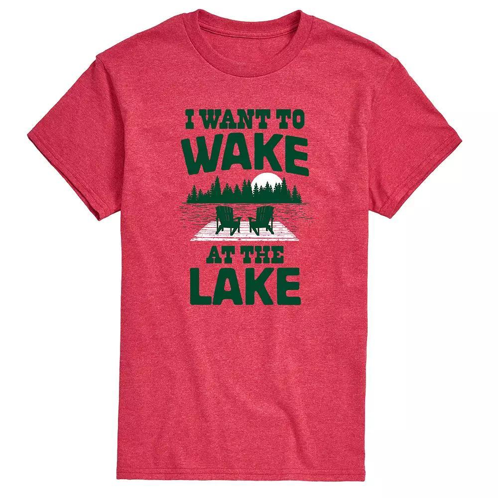 Mens I Want To Wake At The Lake Graphic Tee Product Image