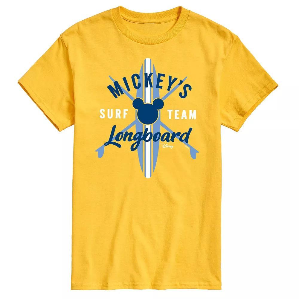 Disneys Mickey Mouse Mens Mickeys Surf Team Longboard Graphic Tee Product Image