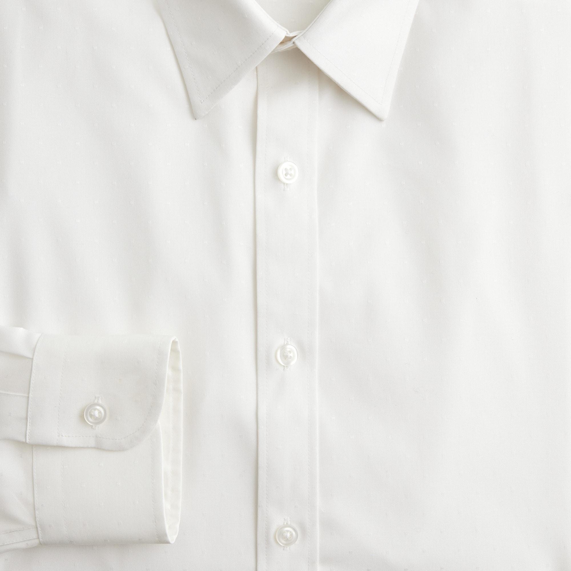 Slim Bowery wrinkle-free dobby dress shirt with point collar Product Image