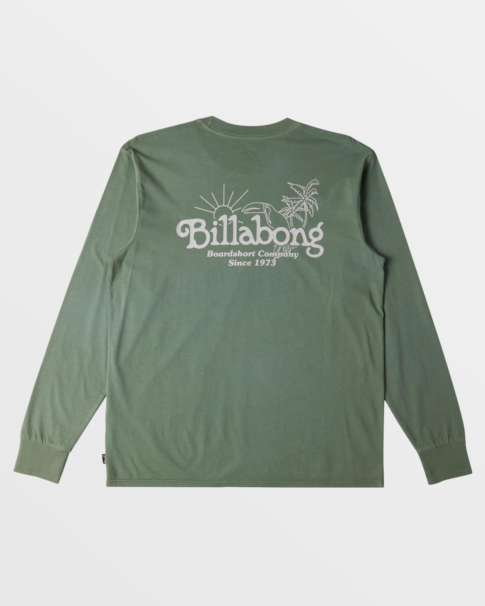 Lounge Long Sleeve Wave Washed T-Shirt - Hunter Male Product Image