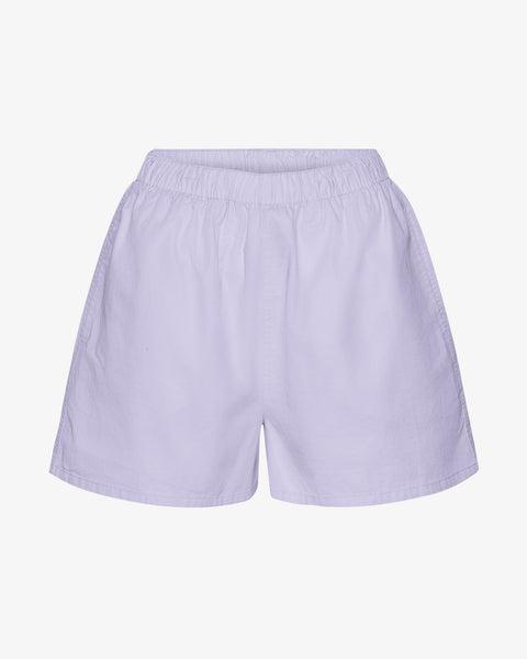 Women Organic Twill Shorts - Oyster Grey Product Image