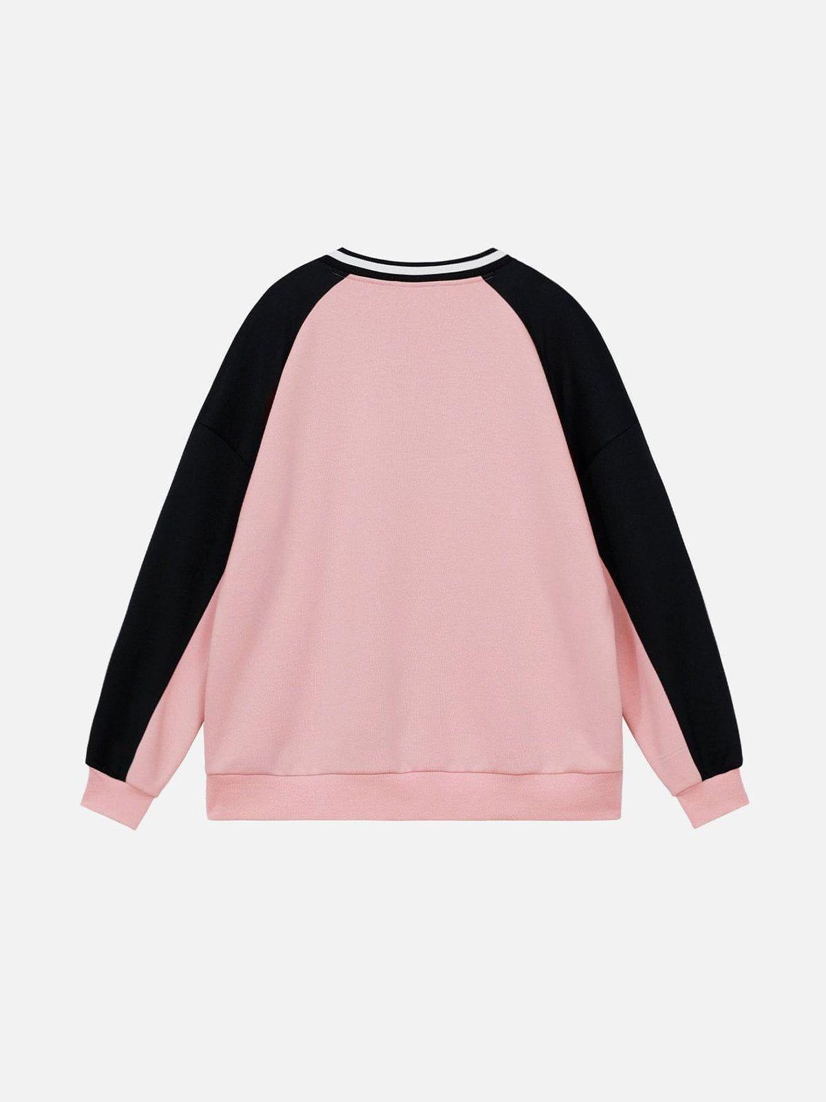 Aelfric Eden Color Blocking Racing Sweatshirt Product Image