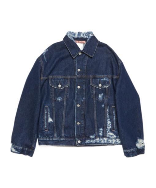Distressed denim jacket - Relaxed fit Product Image