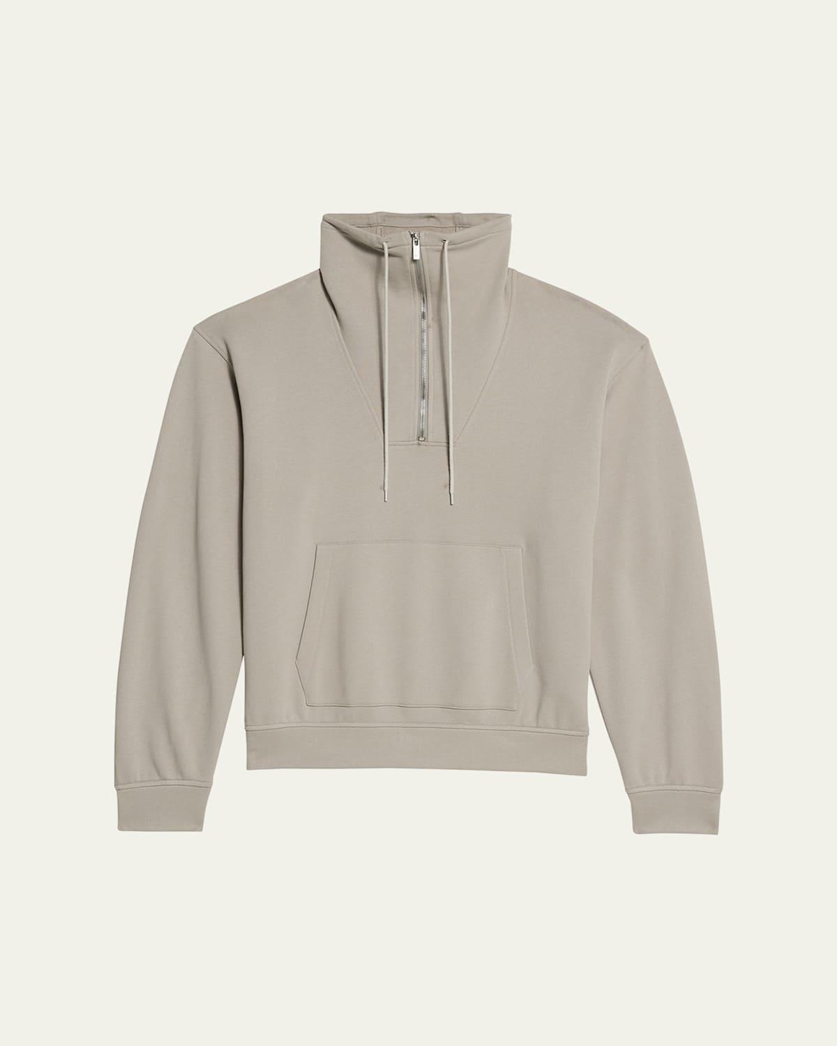 Mens Funnel Neck Half-Zip Sweatshirt Pullover Product Image