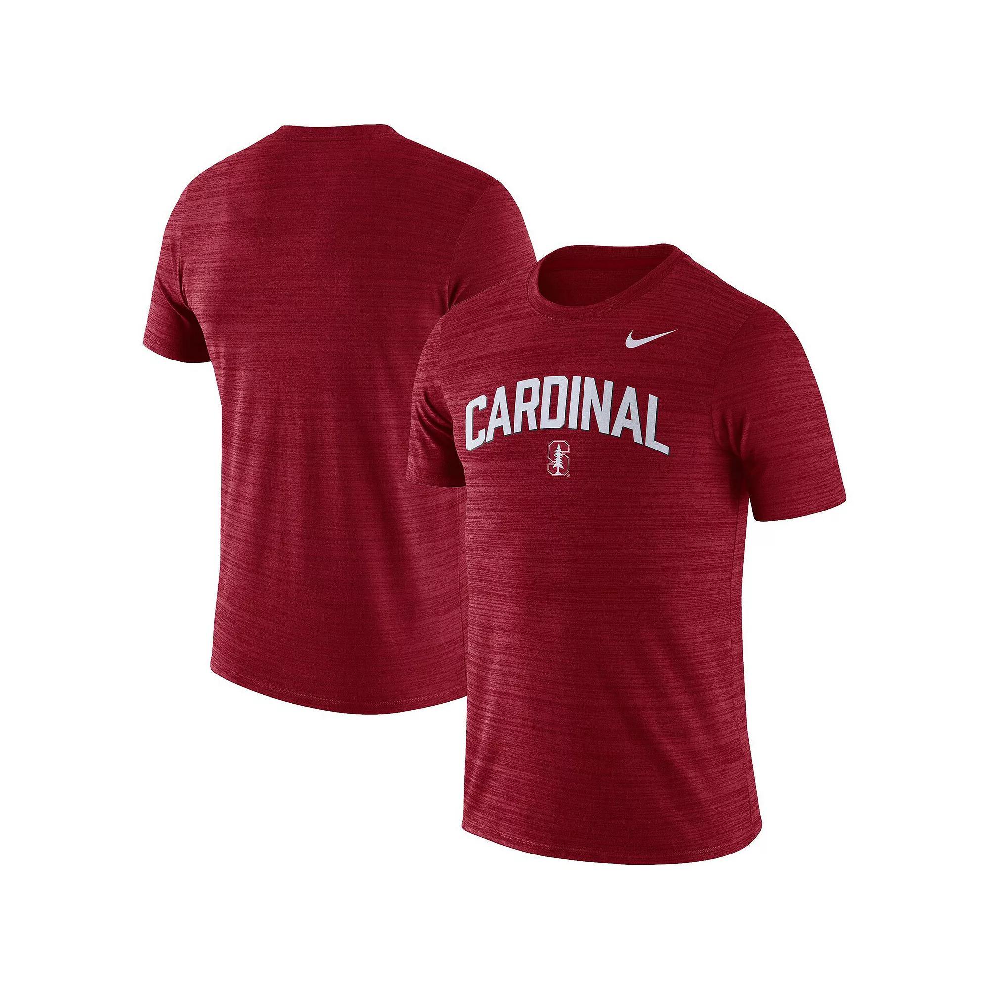 Men's Nike Cardinal Stanford Cardinal Game Day Sideline Velocity Performance T-Shirt, Size: 2XL, Red Product Image