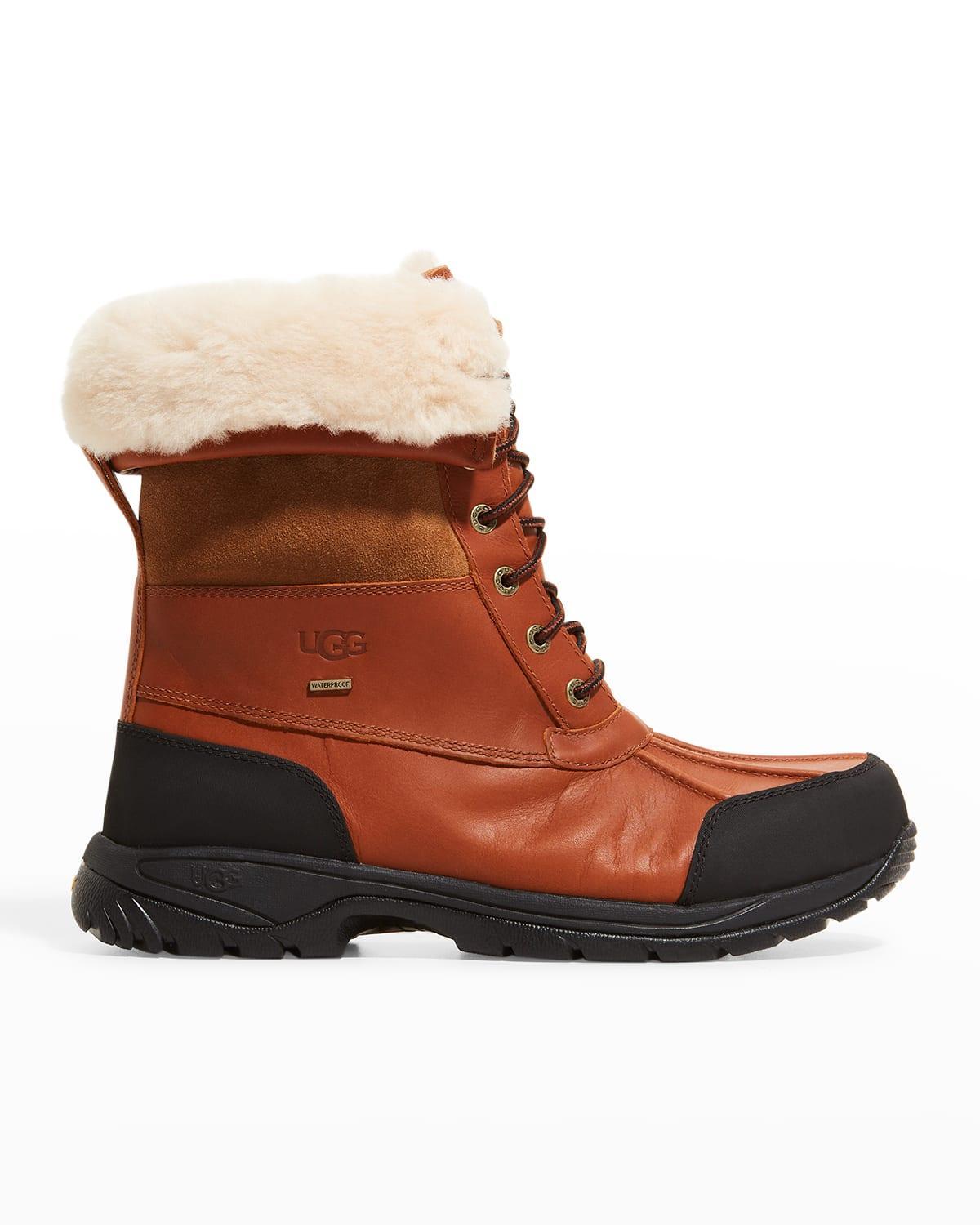 Mens Butte Waterproof Leather Cuffed Boots Product Image