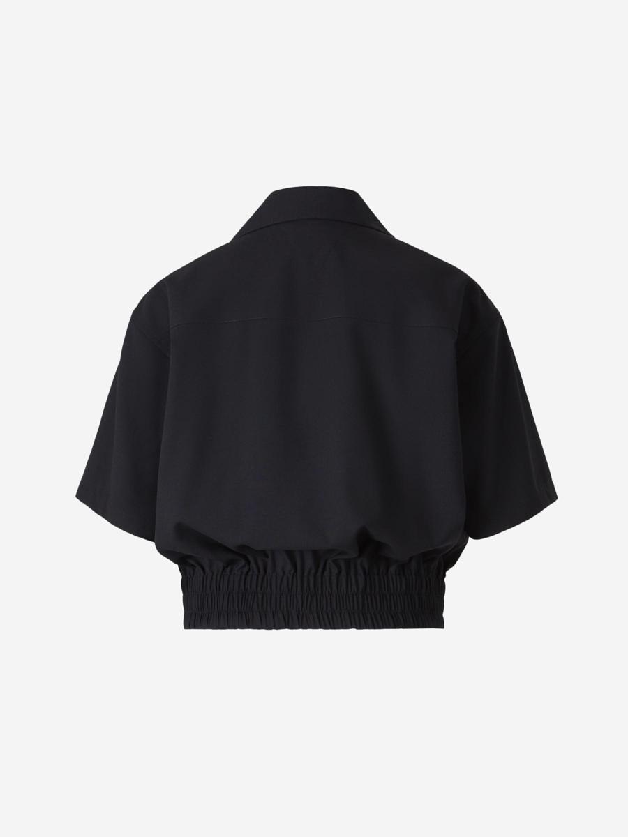 BOTTEGA VENETA Cold Wool Shirt In Black Product Image
