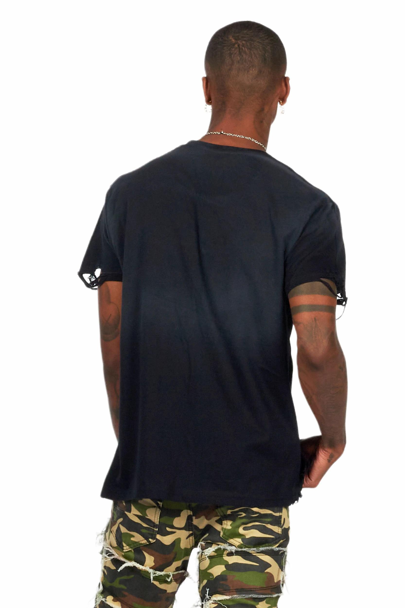 Aleeana Black Oversized T-Shirt Female Product Image