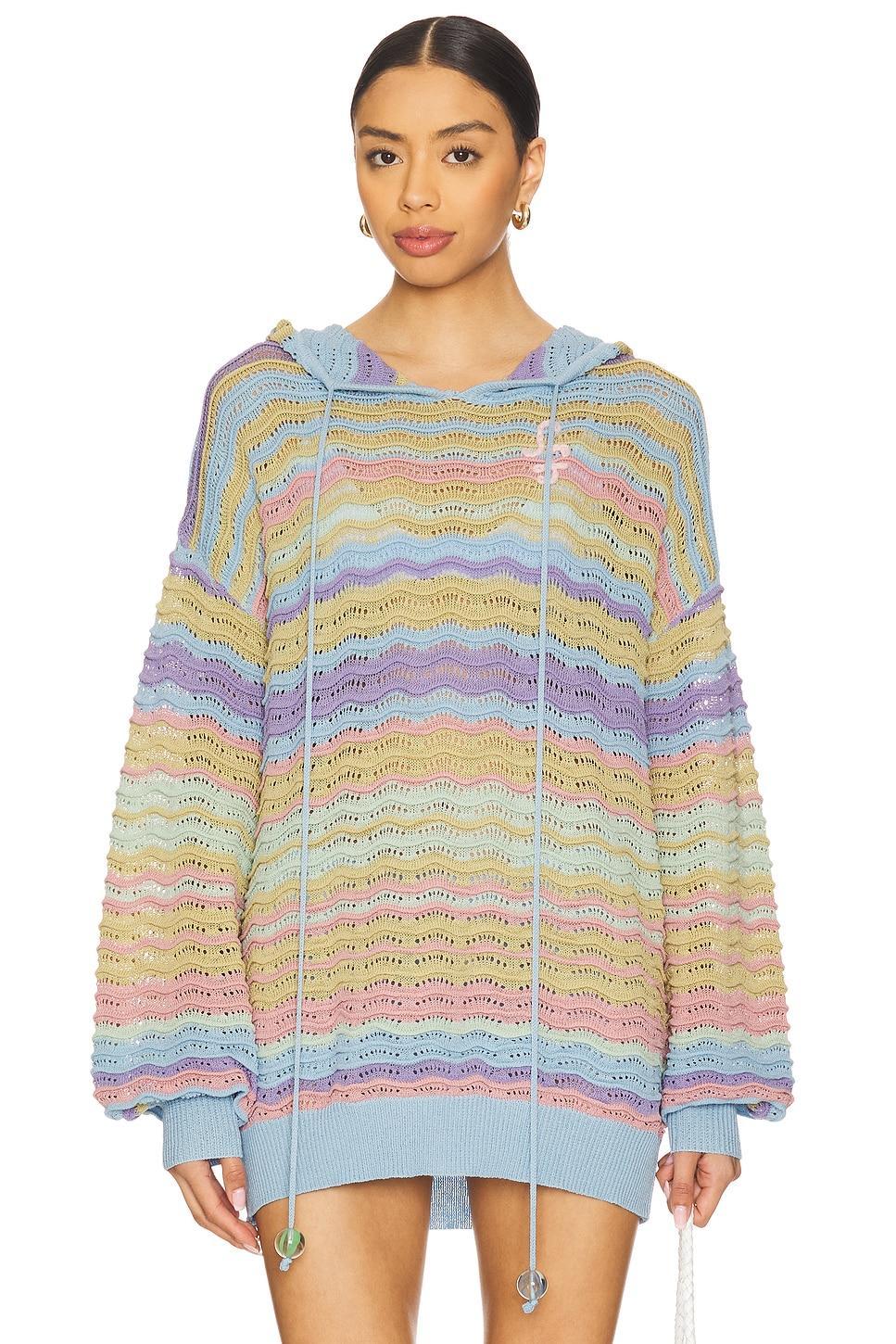 Wave Knit Hoodie Susan Fang Product Image