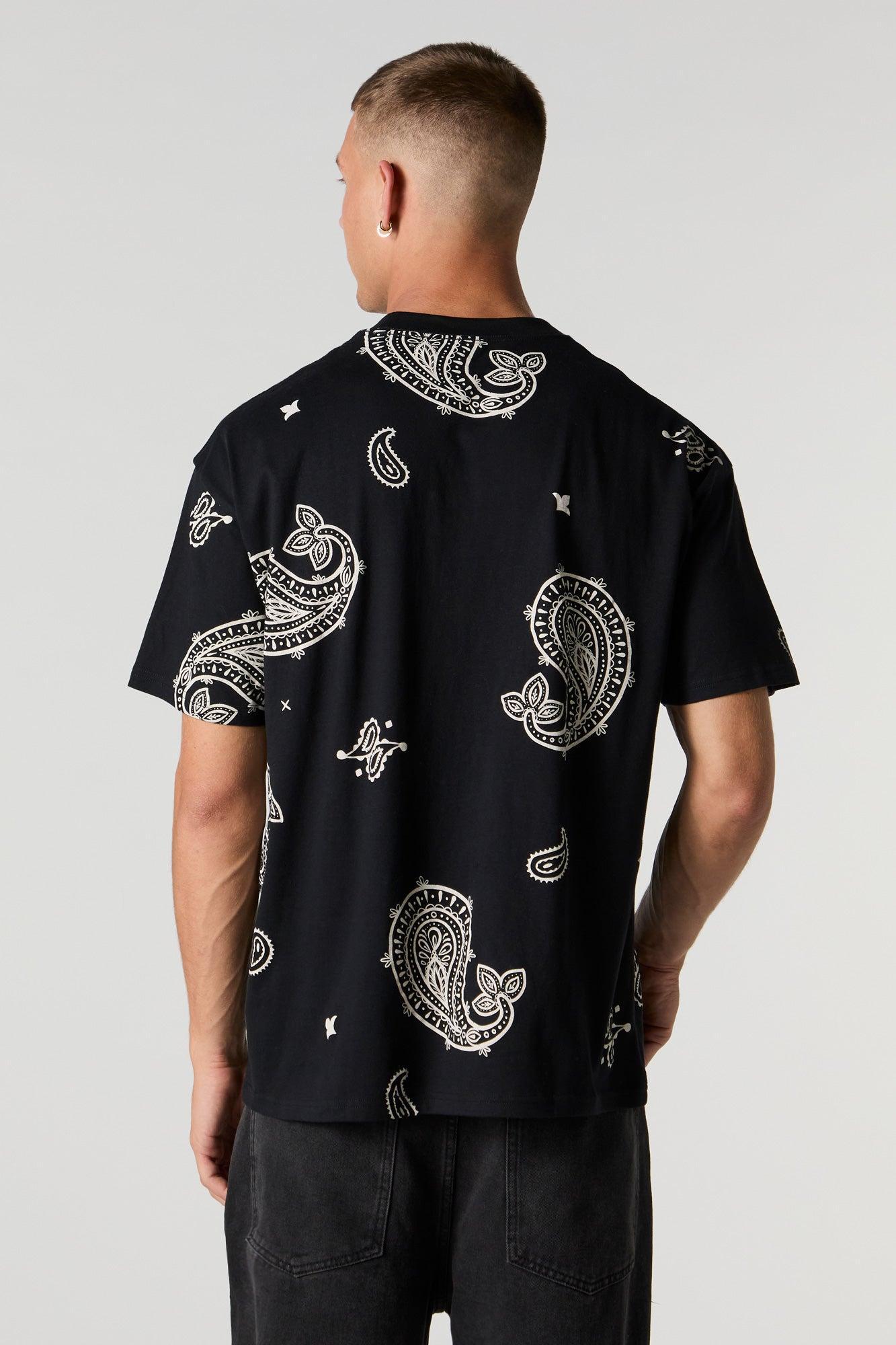 Paisley Print T-Shirt Male Product Image