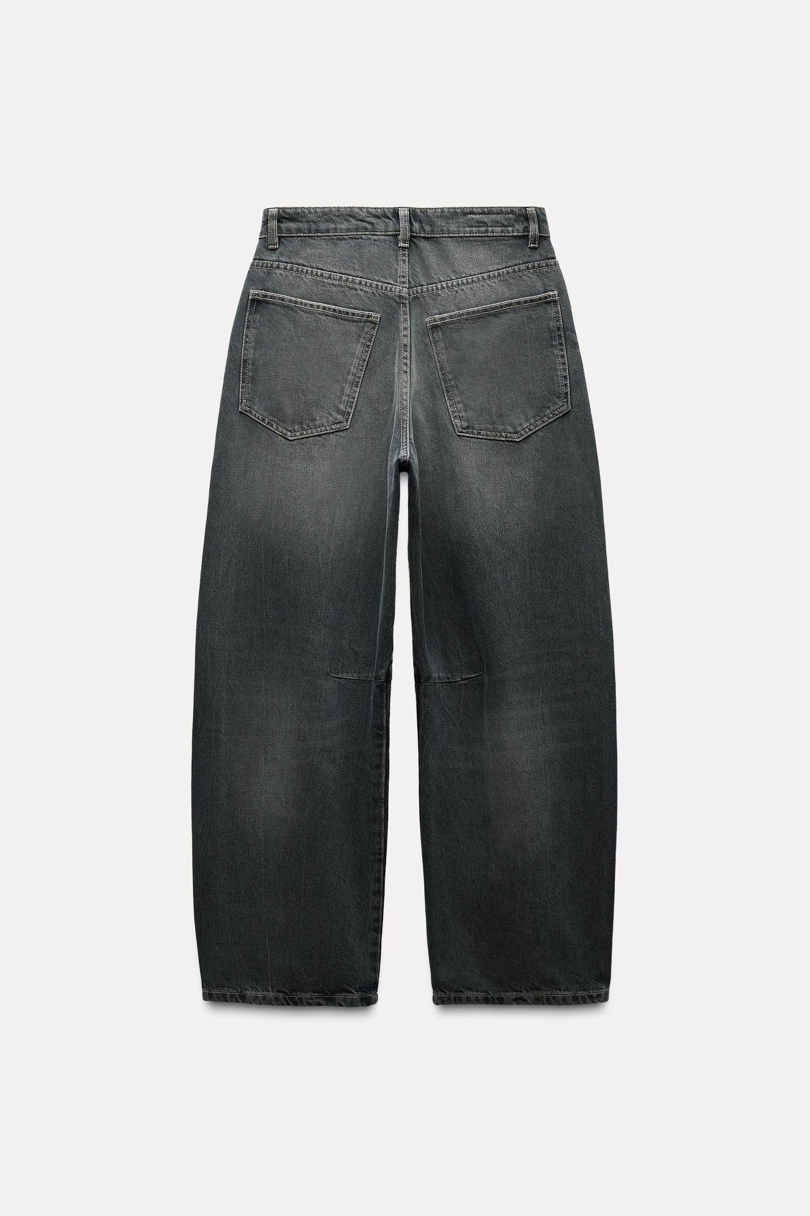 TRF MID WAIST BAGGY BALLOON JEANS Product Image