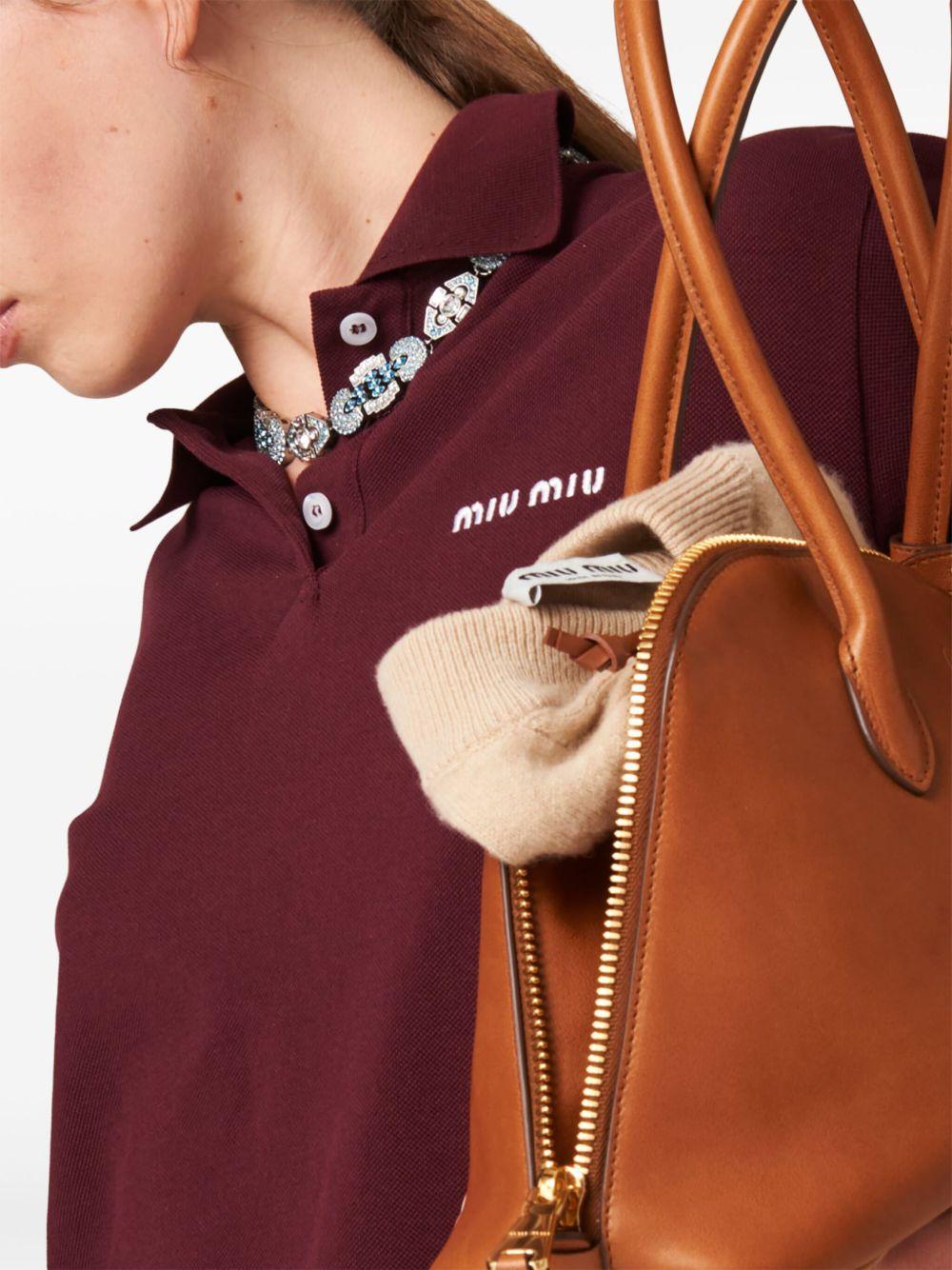 logo-embroidered cotton polo shirt Product Image