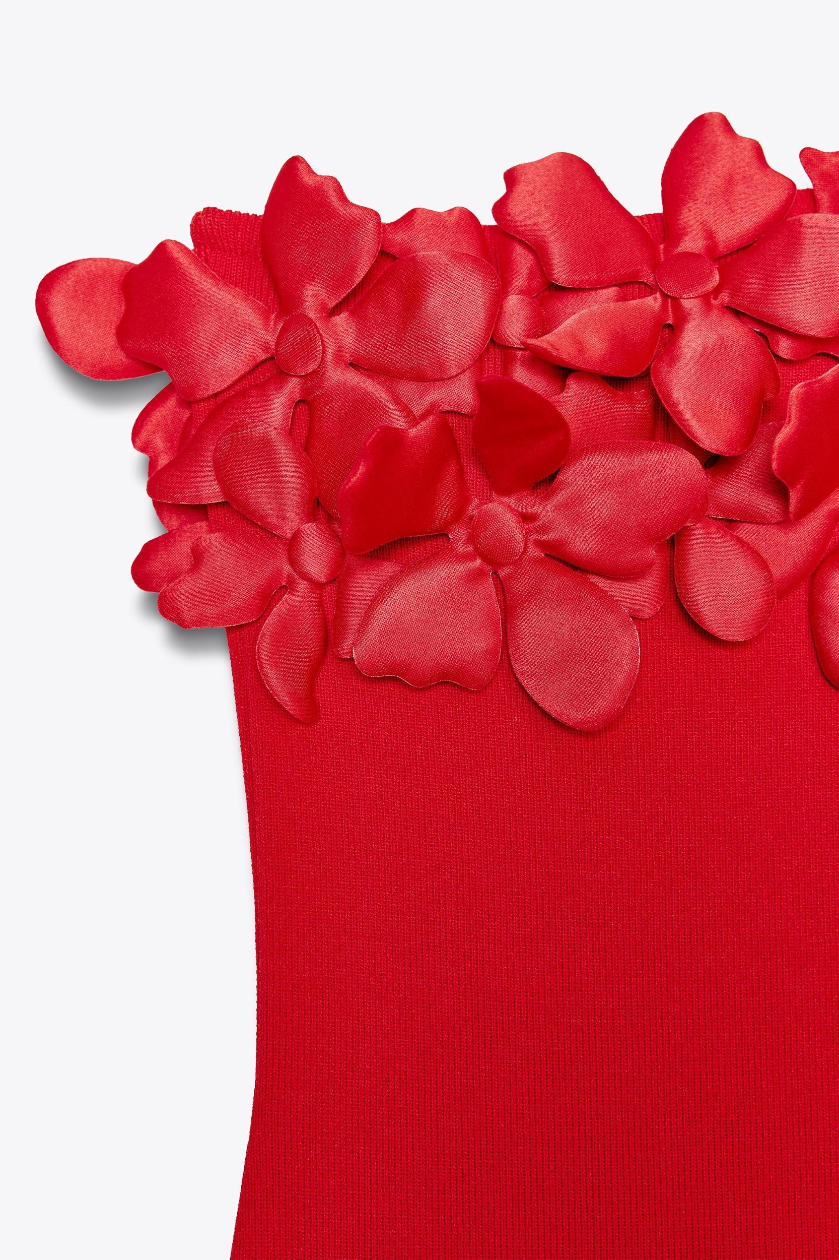 FLORAL KNIT MIDI DRESS Product Image