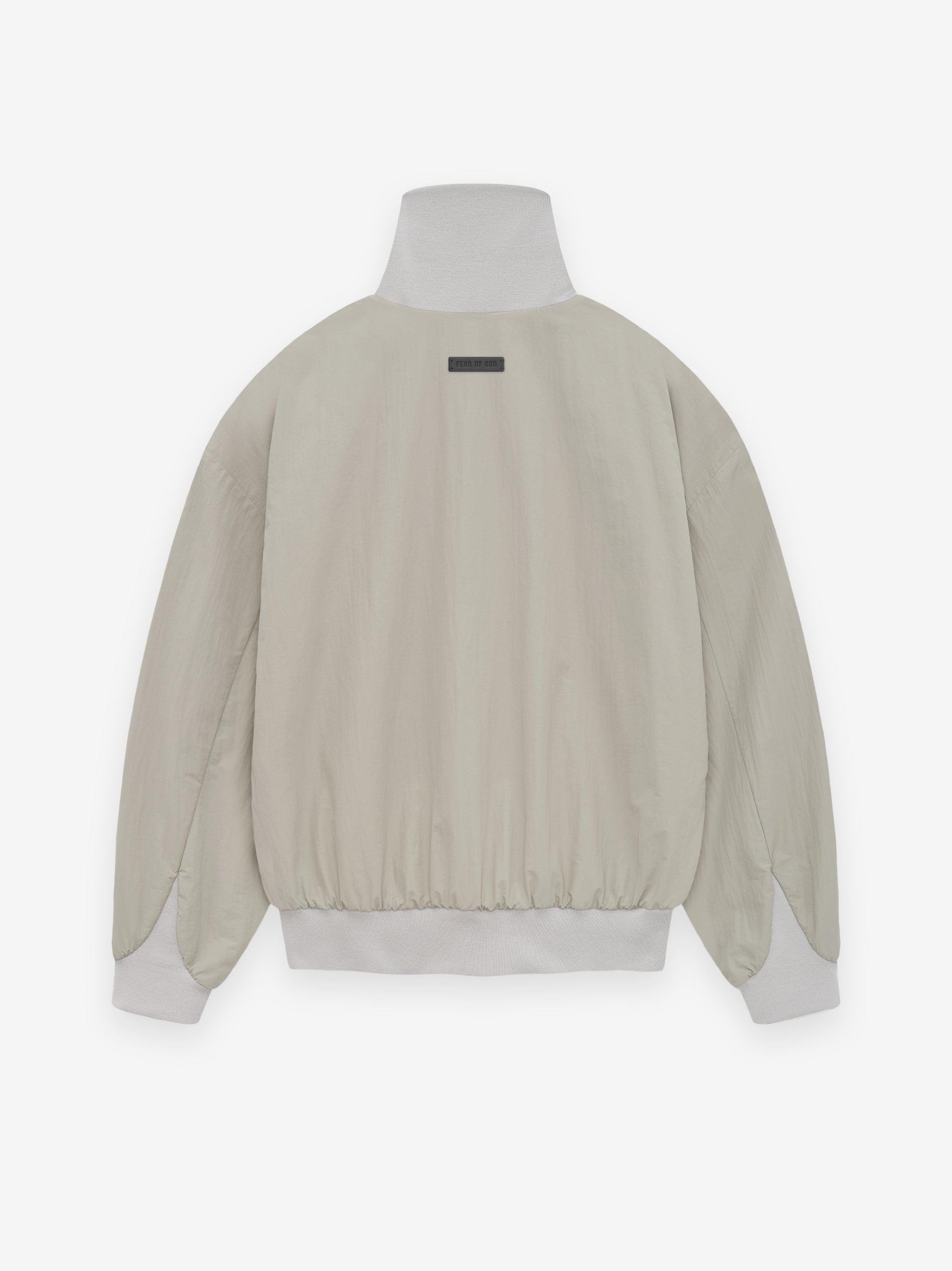 Washed Nylon Half Zip Track Jacket Male Product Image