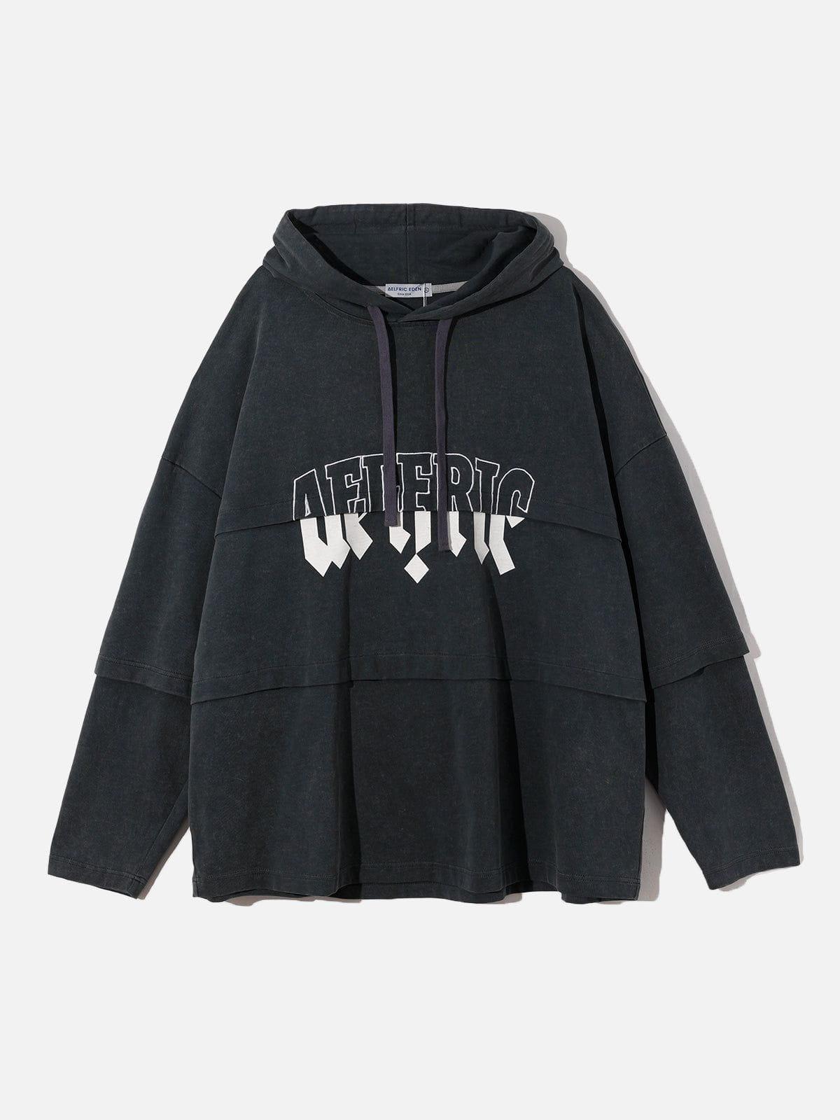 City of Love Vintage Patchwork Hoodie Product Image