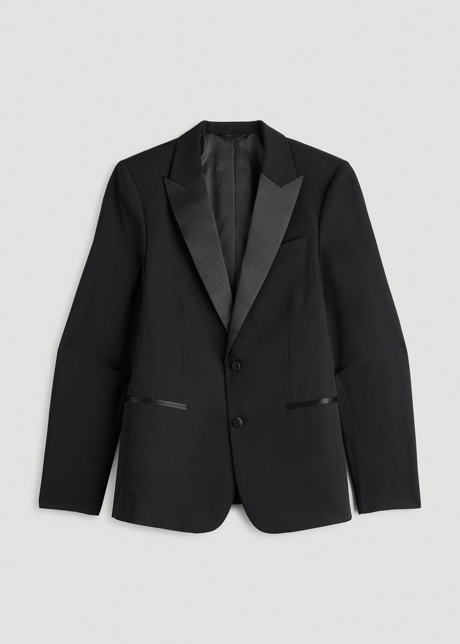 Tuxedo Jacket for Tall Men in Black Product Image