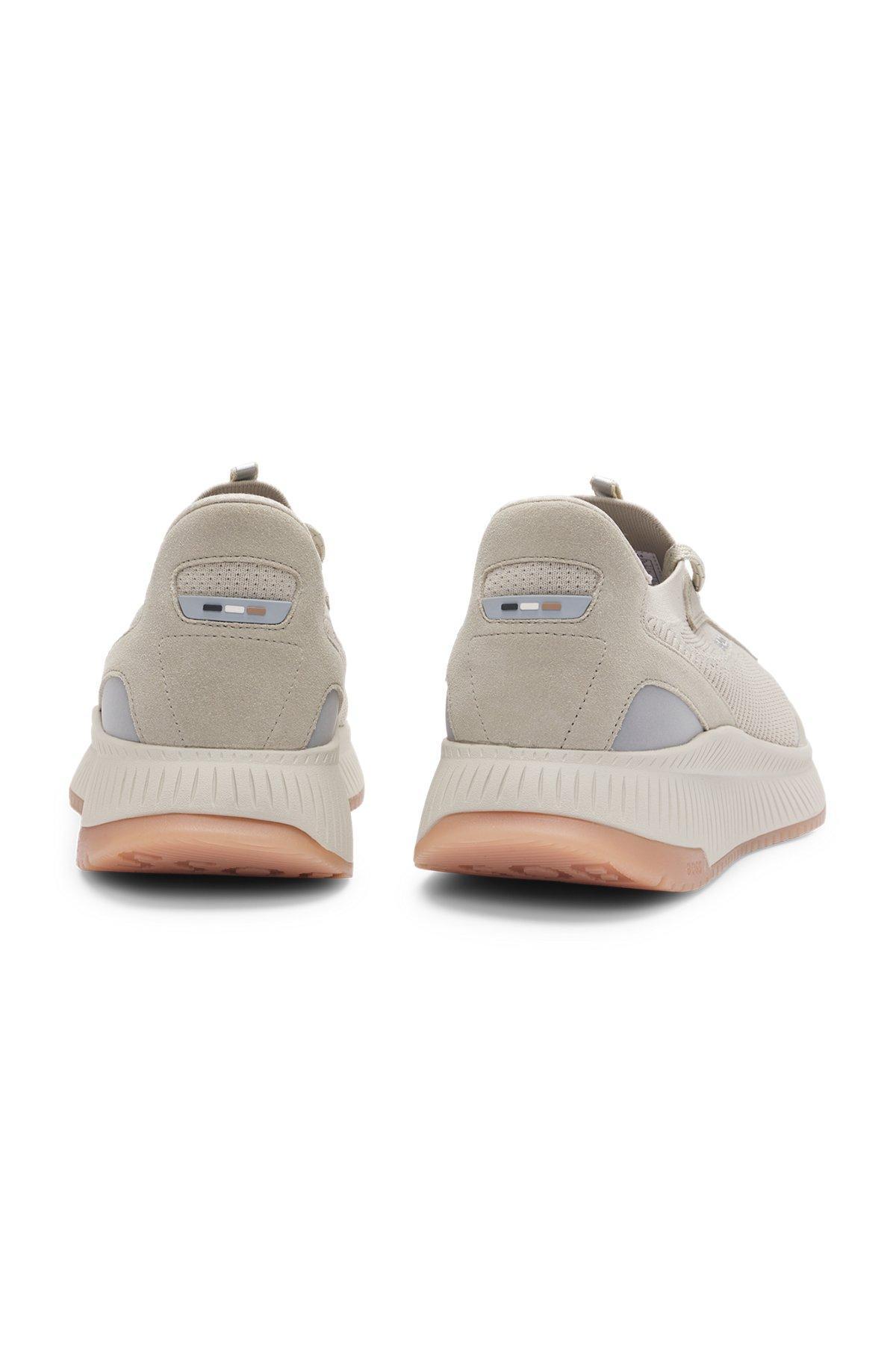 BOSS - TTNM EVO trainers with knitted uppers - Light Beige Product Image