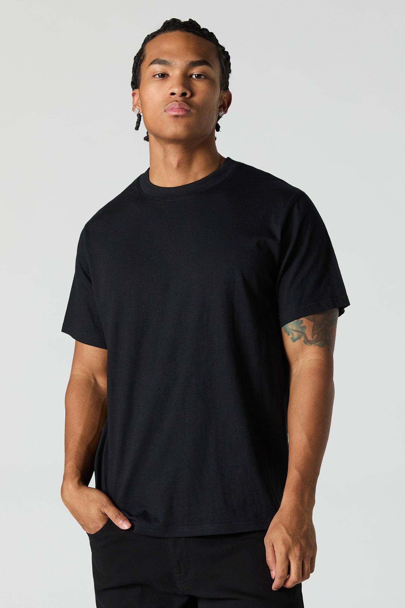 Solid Crewneck T-Shirt Male Product Image