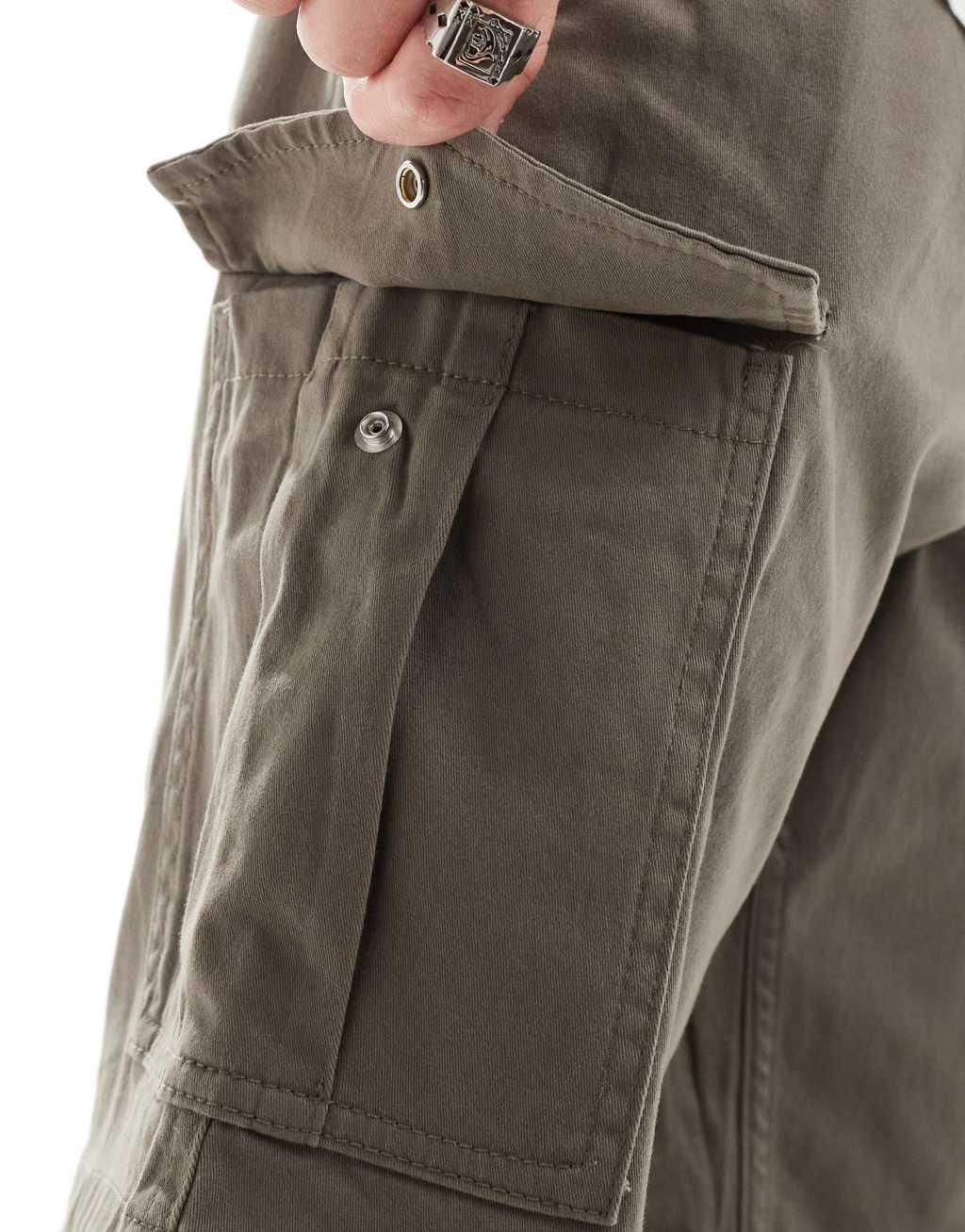 Jack & Jones cargo shorts in brown Product Image