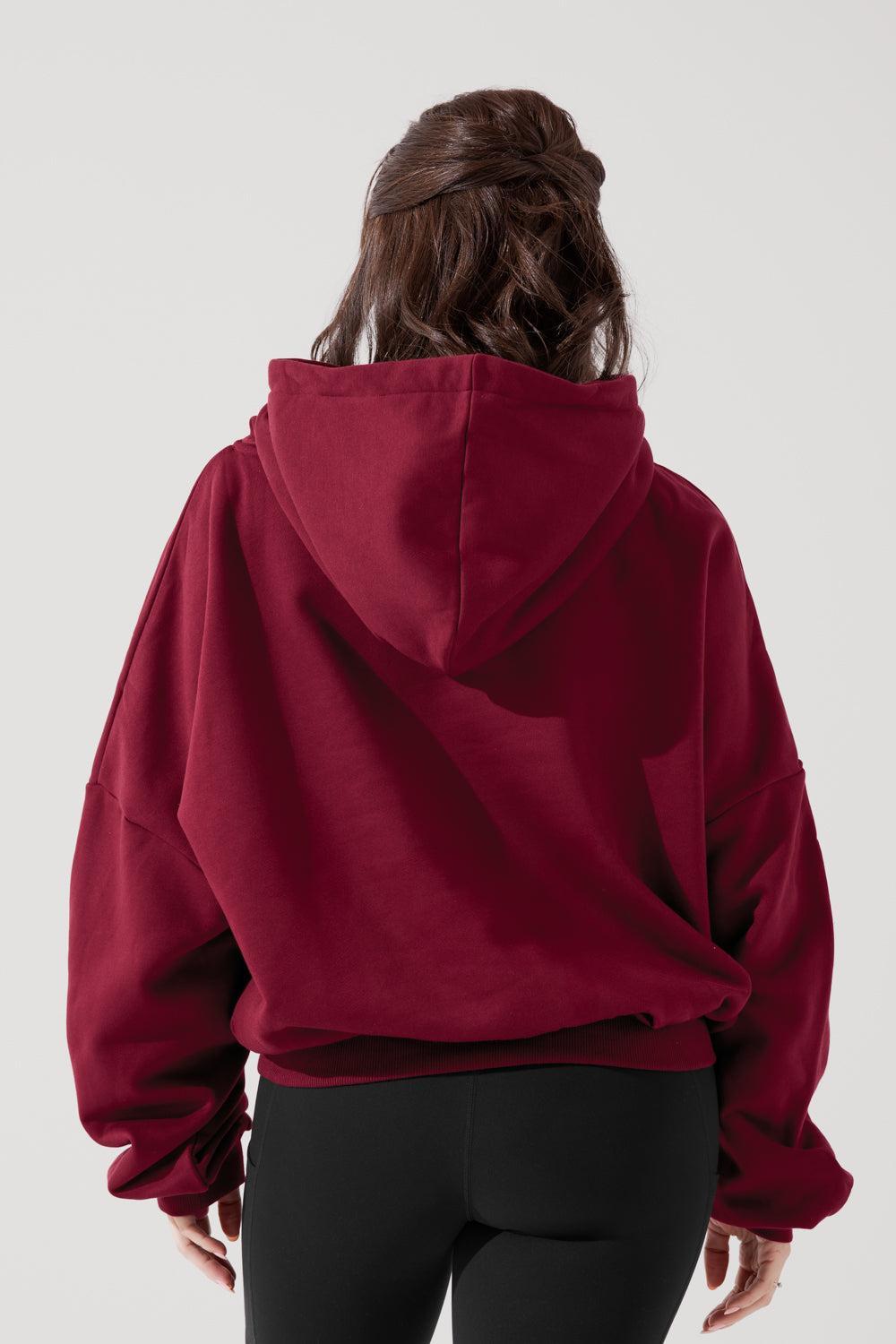 Pullover Cloud Hoodie - Crimson  Product Image