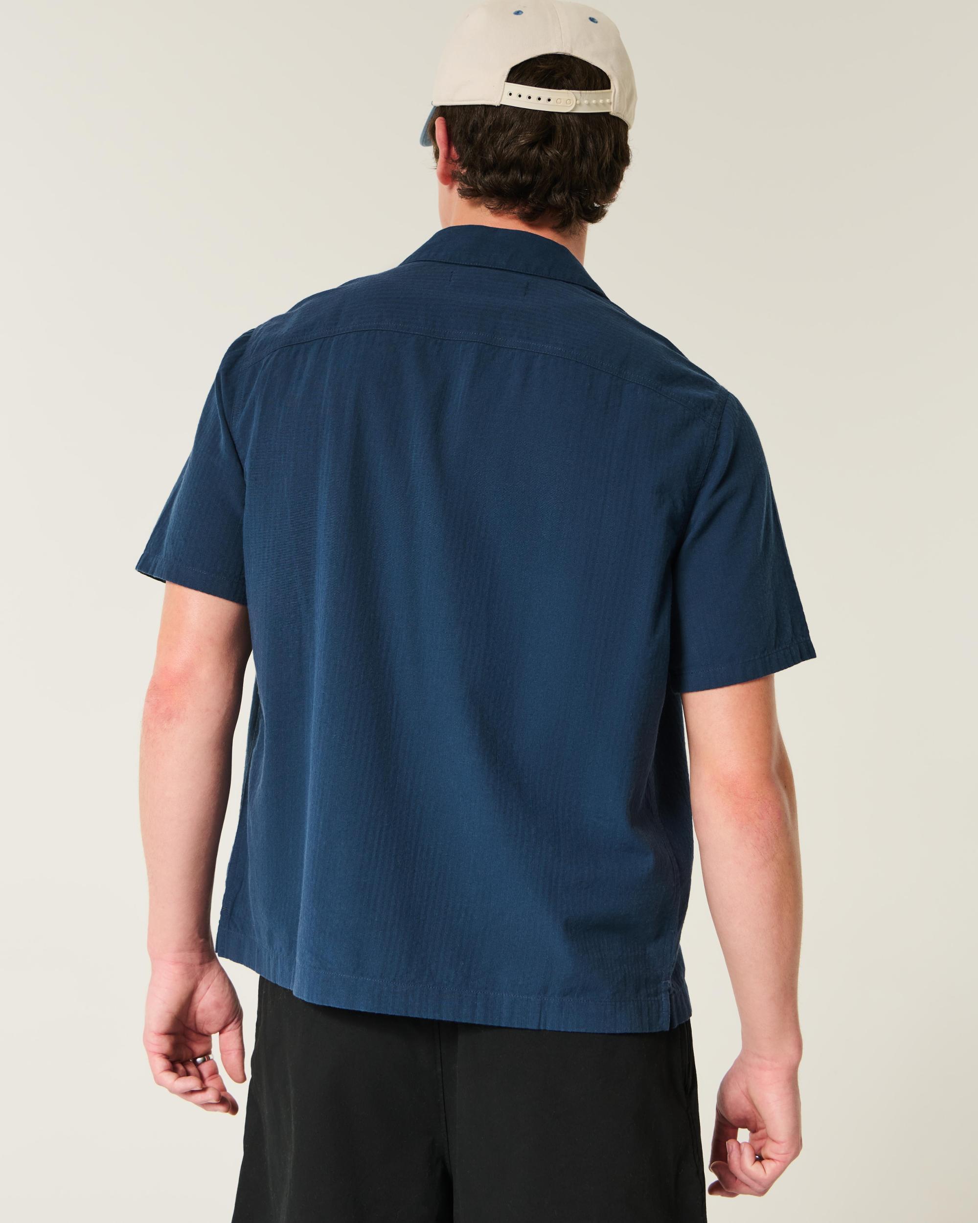 Short-Sleeve Seersucker Shirt Product Image