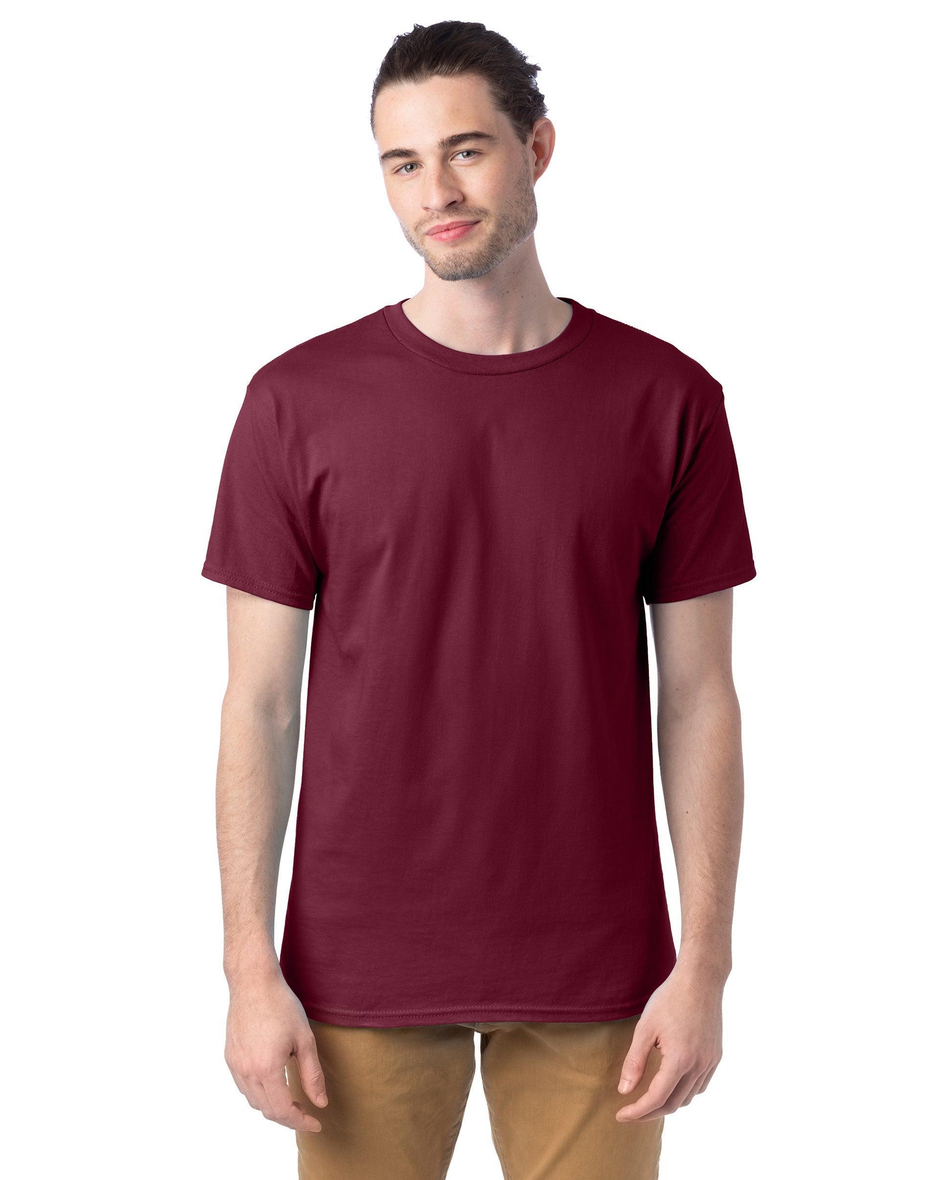 Men's Hanes® Essentials 4-Pack Cotton T-Shirt, Size: XL, Orange Product Image