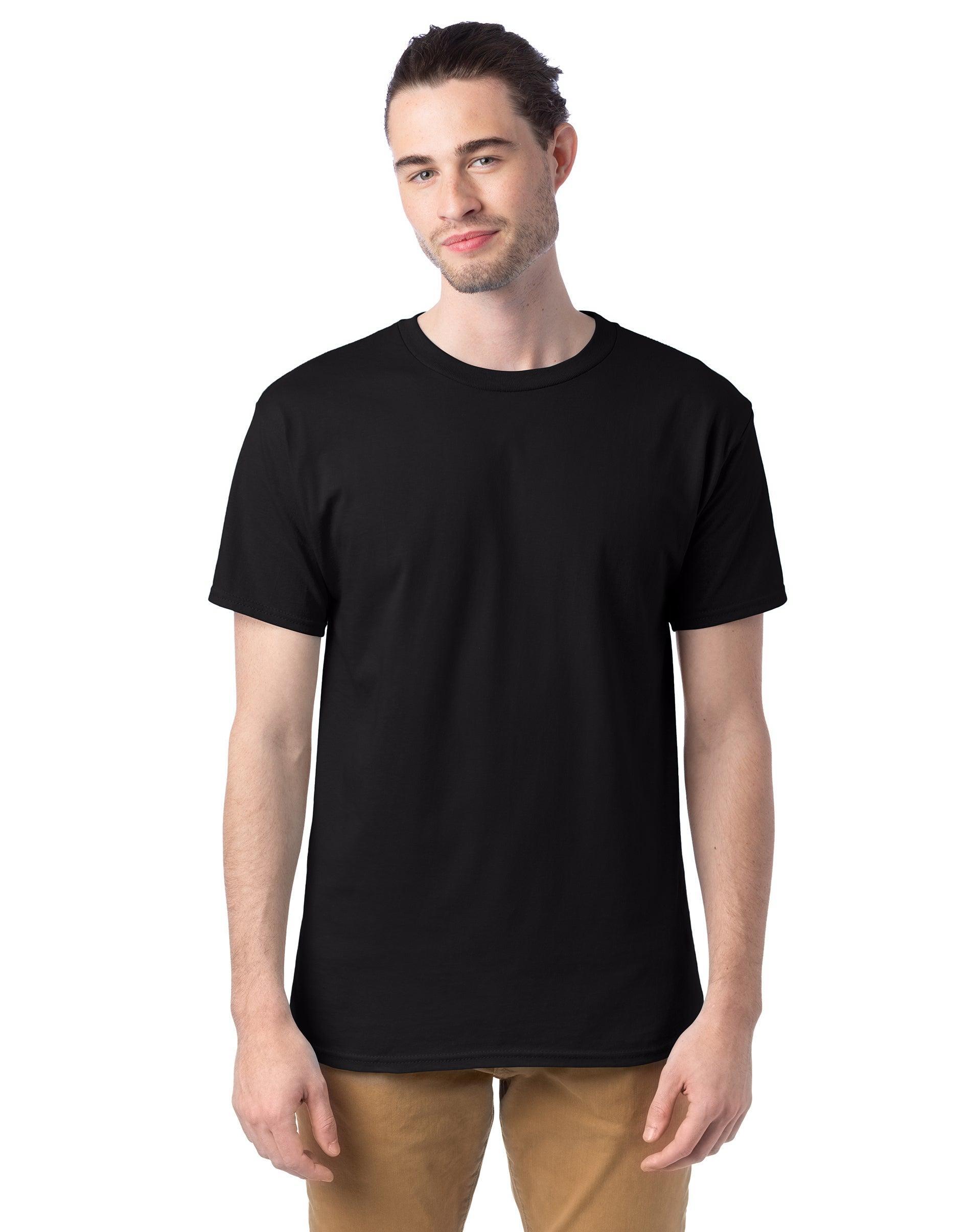 Men's Hanes® Essentials 4-Pack Cotton T-Shirt, Size: XL, Orange Product Image