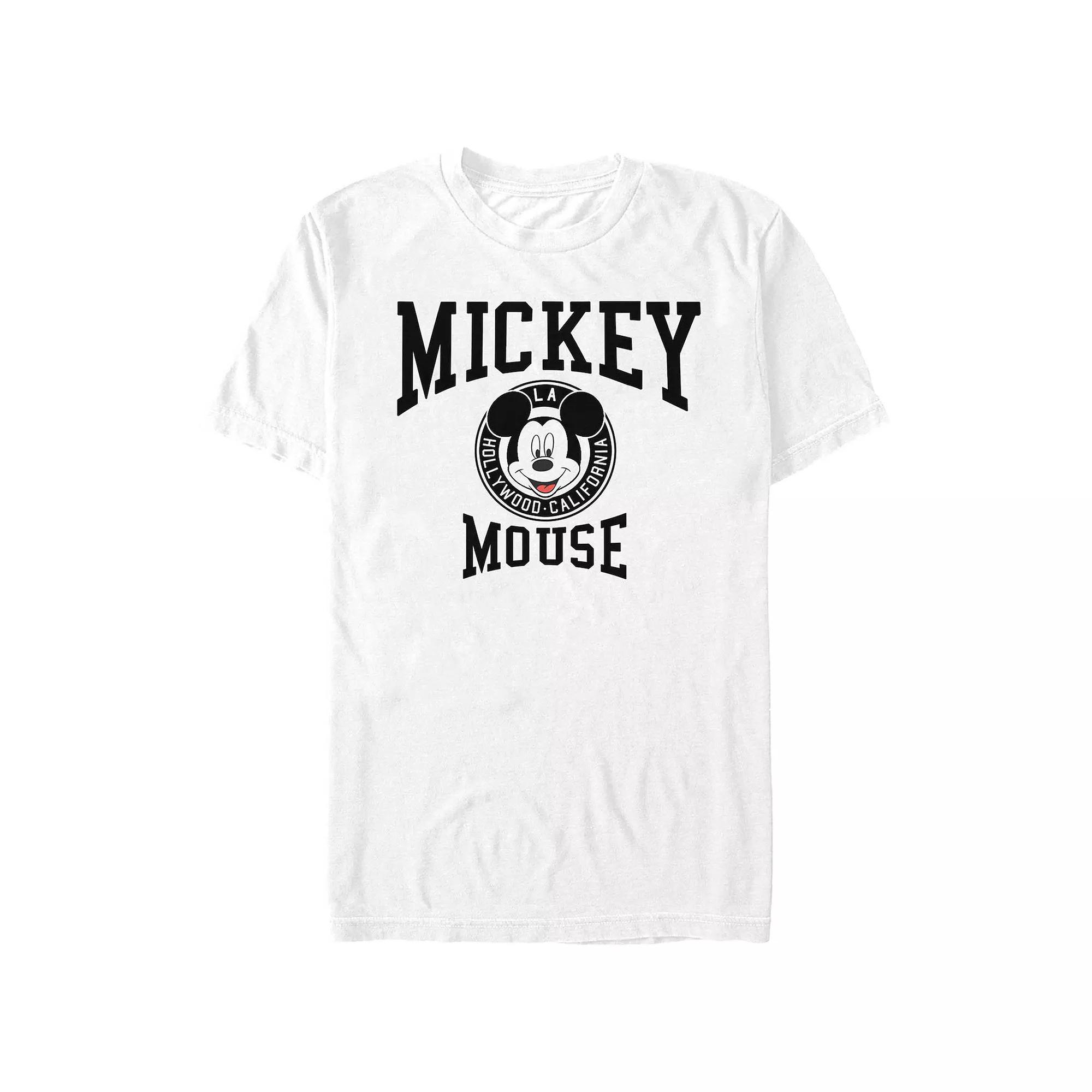 Disney's Mickey Mouse LA Hollywood California Big & Tall Graphic Tee, Men's, Size: XL Tall, White Product Image