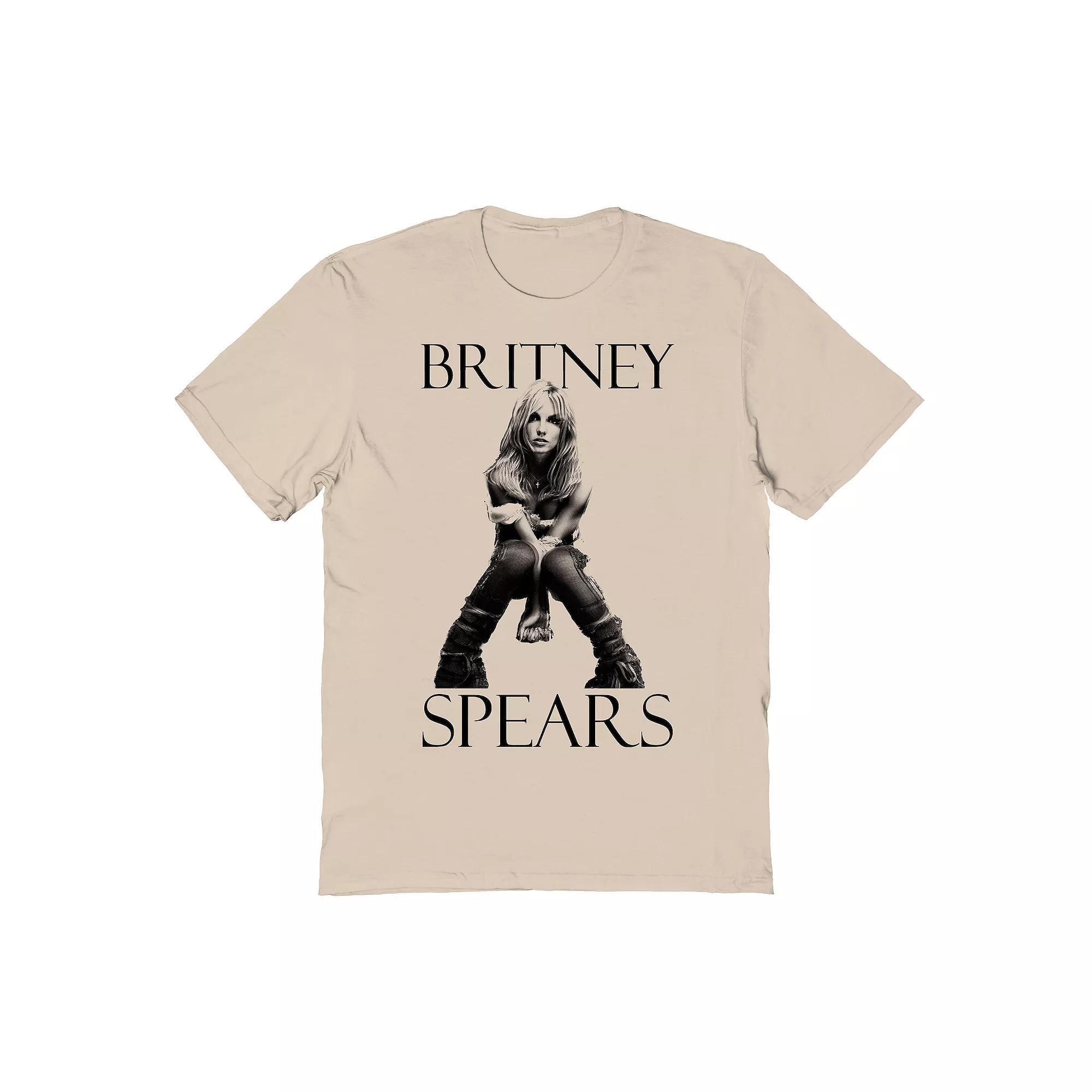 Men's Britney Spears Album Photo Graphic Tee, Size: Medium, Brown Product Image