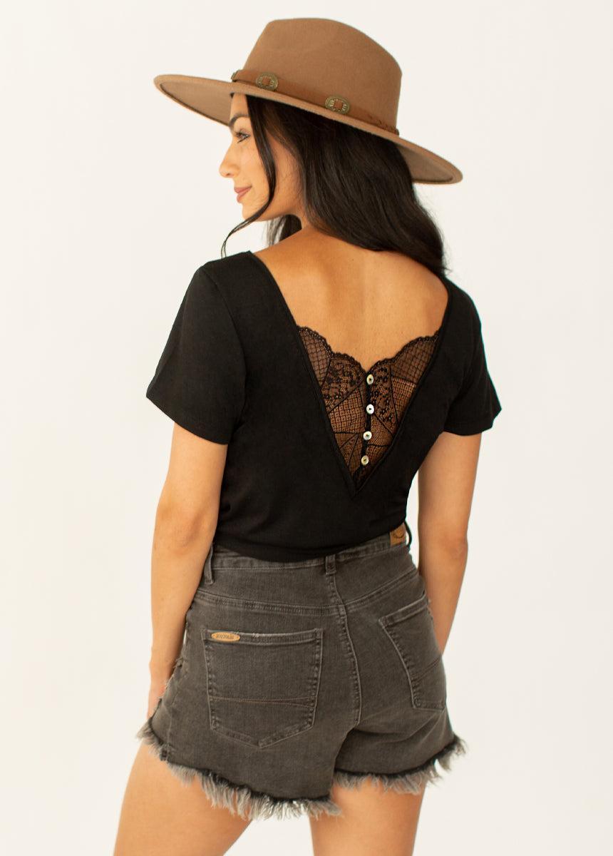 Markelle Shorts in Washed Black Female Product Image