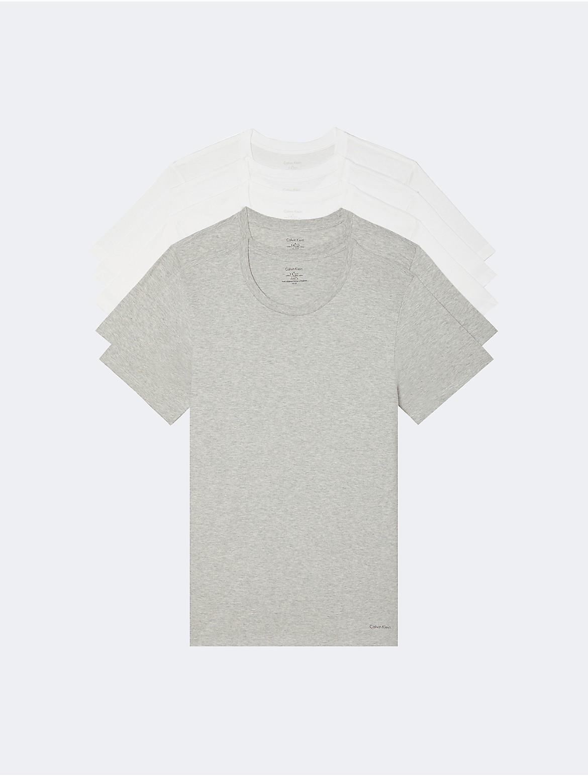 Calvin Klein Underwear Cotton Classics Crew Neck 5-Pack Men's Clothing Product Image