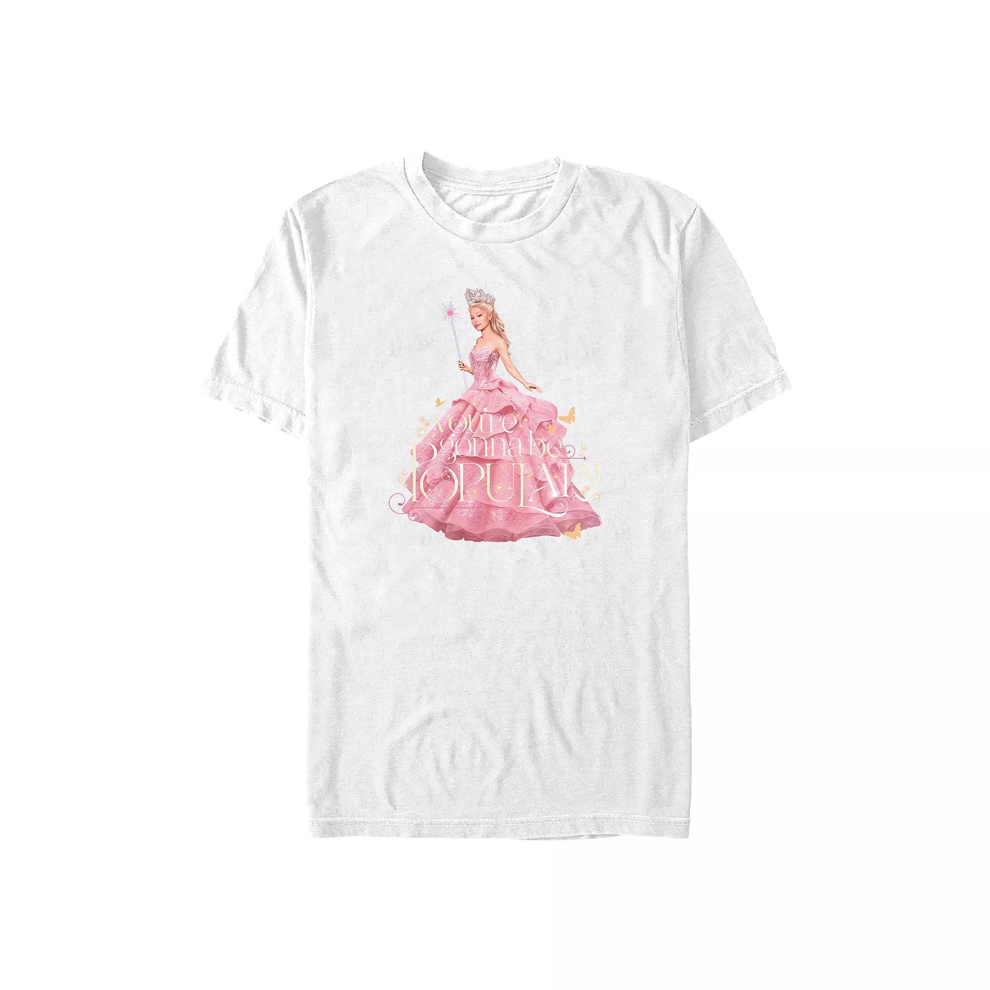 Big & Tall Wicked Glinda Graphic Tee, Men's, Size: 4XL Tall, White Product Image