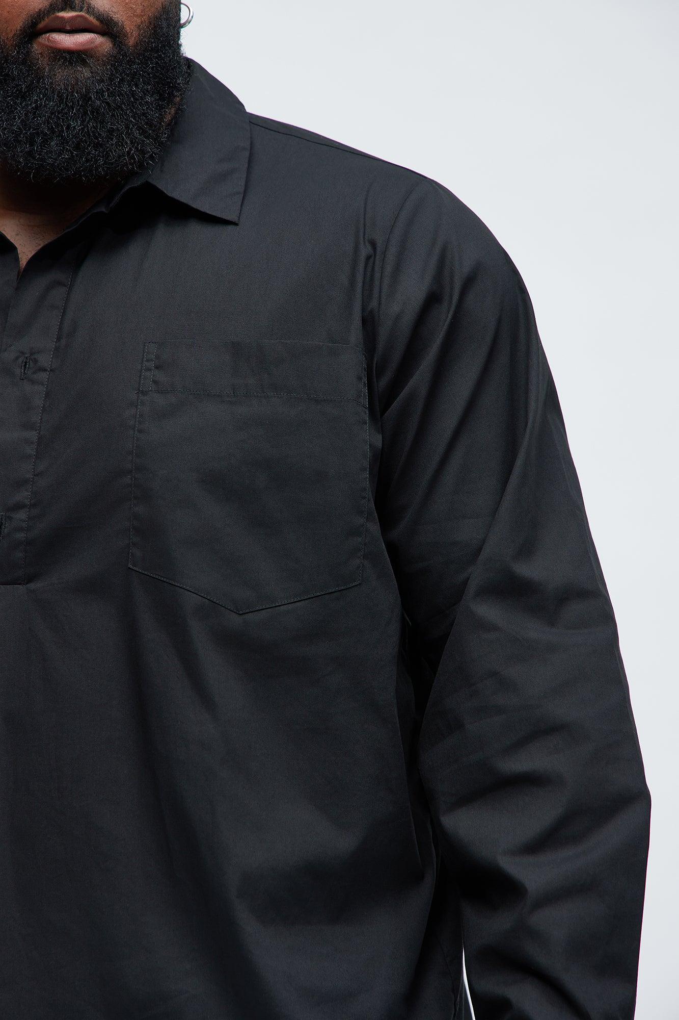 Quick Popover Shirt - Black Product Image