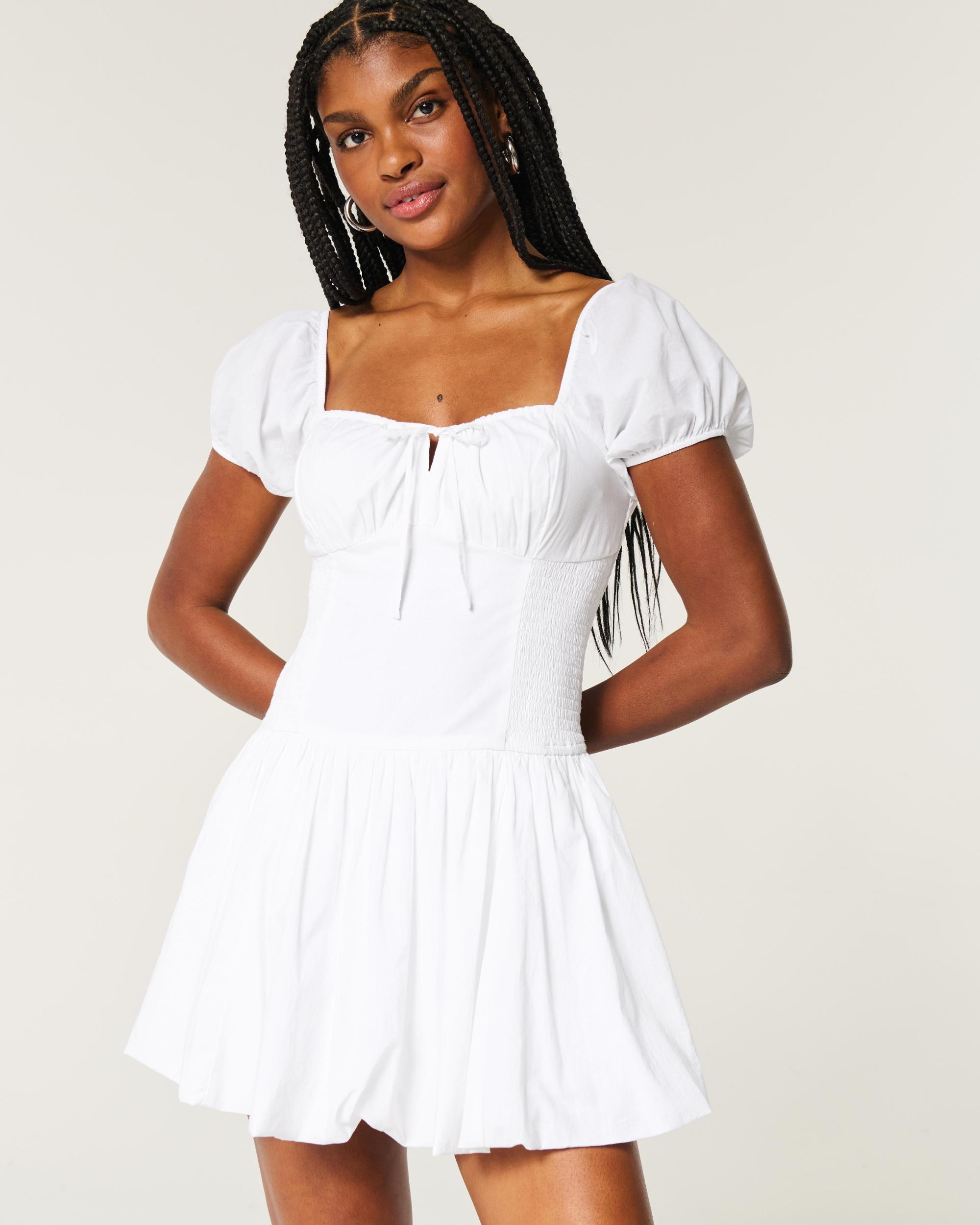Hollister Sofia Drop-Waist Bubble Skort Dress Product Image