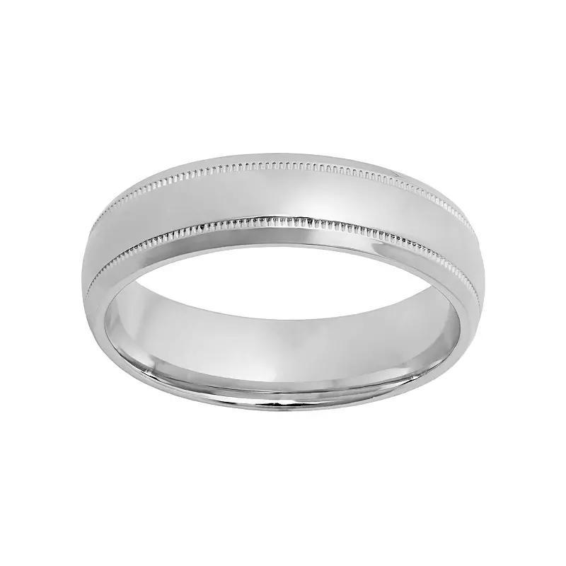 Sterling Silver Wedding Band - Men, Men's, Size: 12 Product Image
