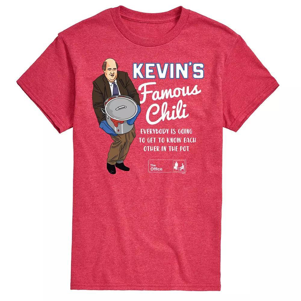 Mens The Office Kevins Famous Chili Pot Tee Grey Red Product Image