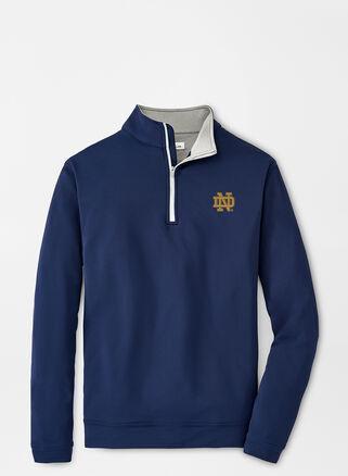 Peter Millar Mens Auburn Perth Performance Quarter-Zip | Color: Navy | Size: XL Product Image