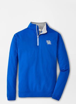 Peter Millar Mens Kentucky Perth Performance Quarter-Zip | Color: Blue | Size: 3XL | UK Product Image