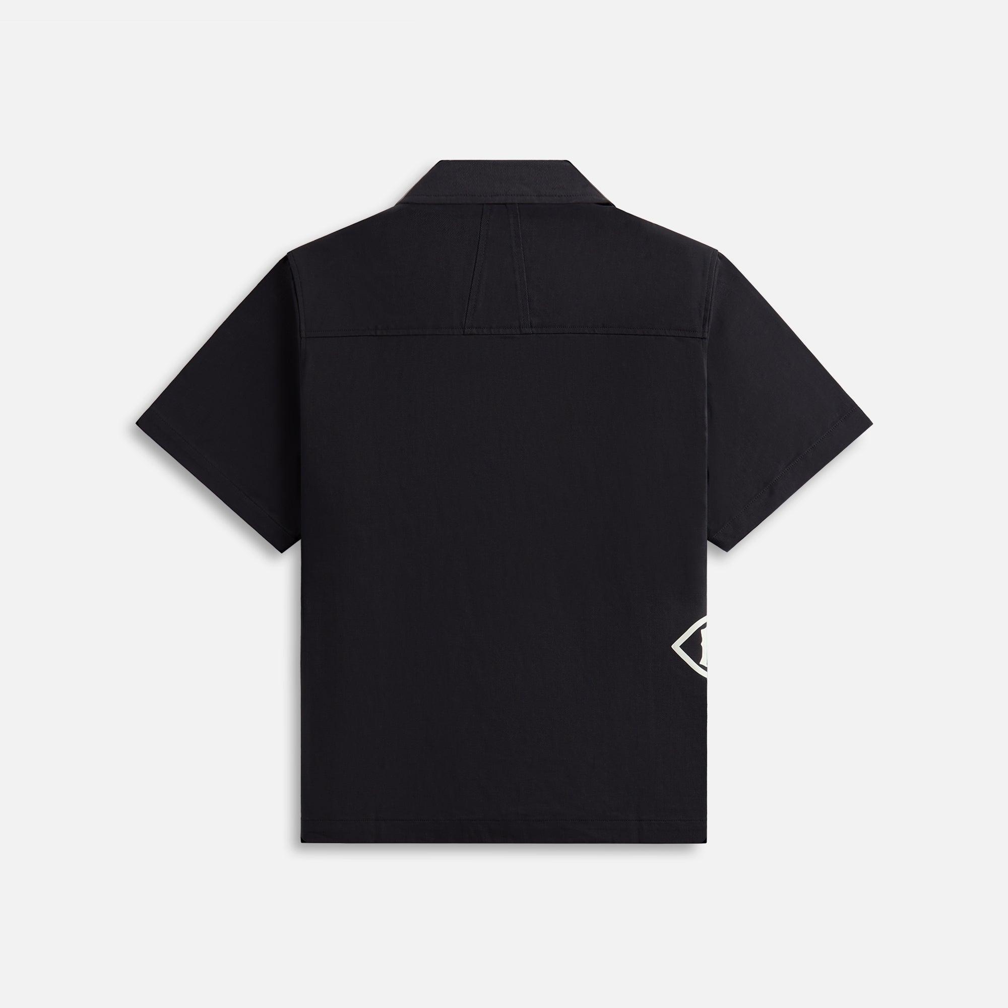 Rhude Cross Logo Snap Shirt - Black Male Product Image