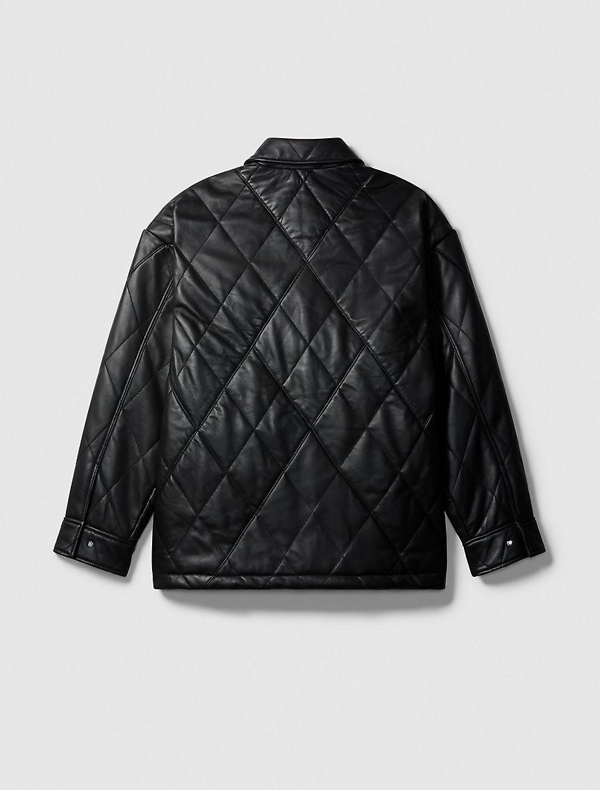 Leather Quilted Jacket Product Image
