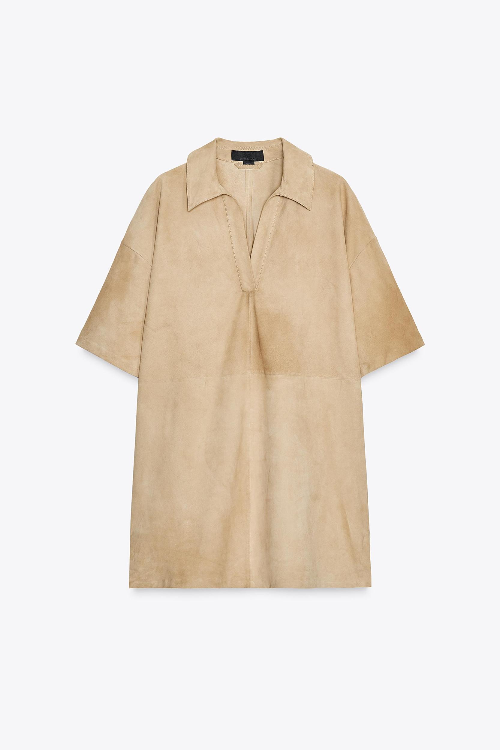 SUEDE LEATHER DRESS ZW COLLECTION LIMITED EDITION Product Image